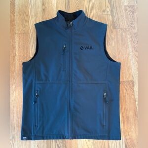 Vail Ski Vest - Storm Creek - Men’s Medium - Black - Windproof Shell